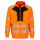 Portwest DX477 DX4 Hi-Vis cipzáras pulóver narancs-fekete