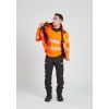 Portwest DX477 DX4 Hi-Vis cipzáras pulóver narancs-fekete