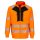 Portwest DX477 DX4 Hi-Vis cipzáras pulóver narancs-fekete