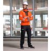 Portwest DX477 DX4 Hi-Vis cipzáras pulóver narancs-fekete