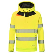 Portwest DX483 DX4 Hi-Vis kapucnis pulóver sárga-fekete