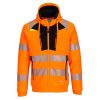 Portwest DX484 DX4 Hi-Vis kapucnis pulóver narancs-fekete