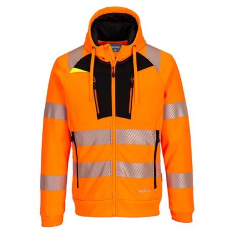 Portwest DX484 DX4 Hi-Vis kapucnis pulóver narancs-fekete