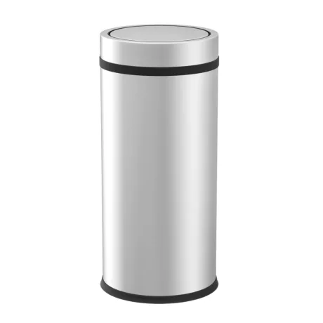 Dayco rozsdamentes acél billenőfedeles szemetes 45L