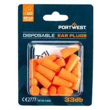   Portwest EP14 PU hab füldugók bliszteres csomagolással 33dB 10 pár
