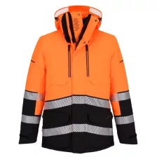   Portwest EV401 EV4 Hi-Vis Expedition Parka télikabát narancs-fekete