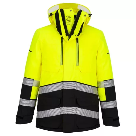 Portwest EV401 EV4 Hi-Vis Expedition Parka télikabát sárga-fekete