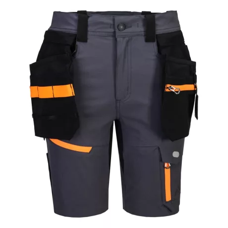 Portwest EV444 EV4 holster rövidnadrág (levehető holster zsebbel) metál szürke