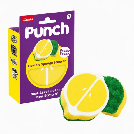 Vileda Punch Lemon rugalmas súrolószivacs