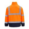 Portwest F301 Hi-Vis polár pulóver narancs-tengerészkék