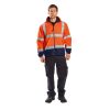 Portwest F301 Hi-Vis polár pulóver narancs-tengerészkék