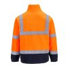 Portwest F301 Hi-Vis polár pulóver narancs-tengerészkék