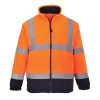 Portwest F301 Hi-Vis polár pulóver narancs-tengerészkék