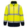 Portwest F301 Hi-Vis polár pulóver sárga-tengerészkék