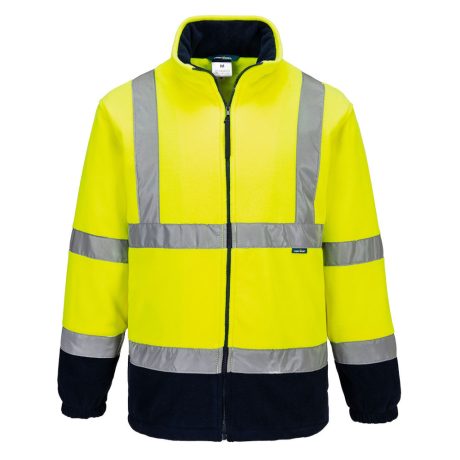 Portwest F301 Hi-Vis polár pulóver sárga-tengerészkék