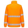 Portwest F302 Hi-Vis cipzáras polár pulóver narancs