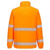 Portwest F302 Hi-Vis cipzáras polár pulóver narancs