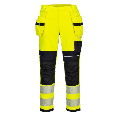 Portwest FR407 PW3 Modaflame Hi-Vis lengőzsebes nadrág sárga-fekete