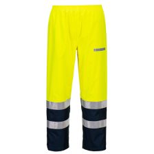   Portwest FR410 Bizflame Hi-Vis arc lángálló multi-norm nadrág sárga-tengerészkék