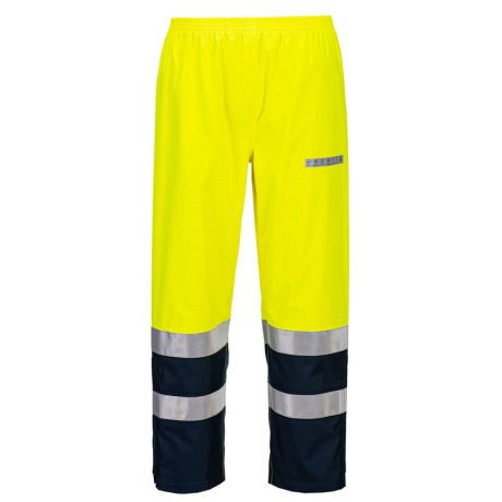 Portwest FR410 Bizflame Hi-Vis arc lángálló multi-norm nadrág sárga-tengerészkék