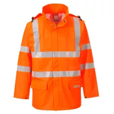   Portwest FR41 Sealtex Flame Hi-Vis lángálló esőkabát narancs