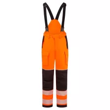   Portwest FR426 PW3 Modaflame Hi-Vis lángálló téli kantáros nadrág narancs-fekete