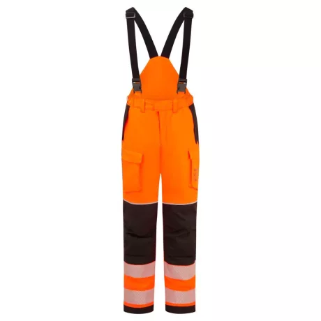 Portwest FR426 PW3 Modaflame Hi-Vis lángálló téli kantáros nadrág narancs-fekete