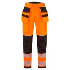   Portwest FR427 PW3 Modaflame Hi-Vis lángálló holster téli nadrág narancs-fekete