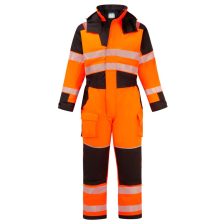   Portwest FR516 PW3 Modaflame Hi-Vis lángálló téli overál narancs-fekete