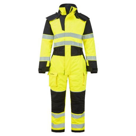 Portwest FR516 PW3 Modaflame Hi-Vis lángálló téli overál sárga-fekete