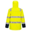 Portwest FR605 Bizflame Hi-Vis arc lángálló multi-norm kabát sárga-tengerészkék