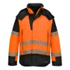 Portwest FR606 PW3 Modaflame Hi-Vis lángálló télikabát narancs-fekete