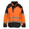 Portwest FR606 PW3 Modaflame Hi-Vis lángálló télikabát narancs-fekete