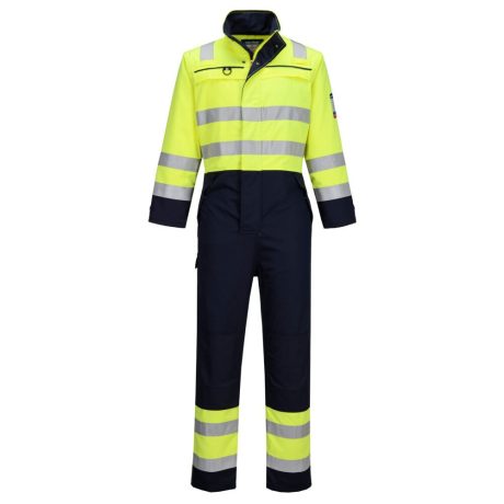 Portwest FR60 Hi-Vis Multi-norm overál sárga-tengerészkék