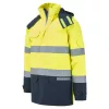 Portwest FR617 Bizflame Rain+ Hi-Vis Multi-norm kontraszt lángálló télikabát sárga-tengerészkék