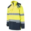 Portwest FR61 Bizflame Hi-Vis lángálló multi-norm kabát sárga-tengerészkék
