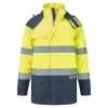 Portwest FR61 Bizflame Hi-Vis lángálló multi-norm kabát sárga-tengerészkék