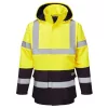 Portwest FR61 Bizflame Hi-Vis lángálló multi-norm kabát sárga-tengerészkék