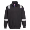 Portwest FR710 WX3 Modaflame 1/4 cipzáras lángálló pulóver fekete