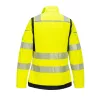 Portwest FR715 PW3 Modaflame Hi-Vis női lángálló kabát sárga-fekete