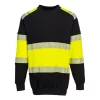 Portwest FR716 PW3 Modaflame Hi-Vis Class 1 pulóver sárga-fekete