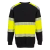 Portwest FR716 PW3 Modaflame Hi-Vis Class 1 pulóver sárga-fekete