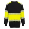 Portwest FR716 PW3 Modaflame Hi-Vis Class 1 pulóver sárga-fekete