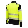 Portwest FR717 PW3 Modaflame Hi-Vis lángálló cipzáras pulóver sárga-fekete