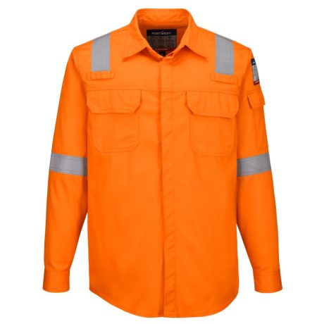 Portwest FR720 Bizflame könnyű lángálló ing narancs