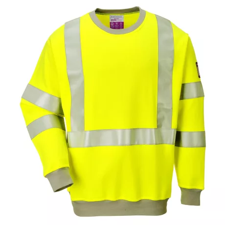 Portwest FR72 Hi-Vis lángálló antisztatikus pulóver sárga