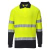 Portwest FR74 Lángálló antisztatikus kéttónusú pólóing sárga-tengerészkék