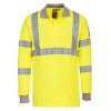 Portwest FR77 Modaflame lángálló antisztatikus láthatósági hosszú ujjú pólóing sárga