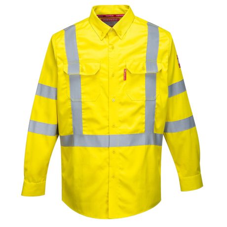 Portwest FR95 Bizflame Hi-Vis 88/12 lángálló ing sárga
