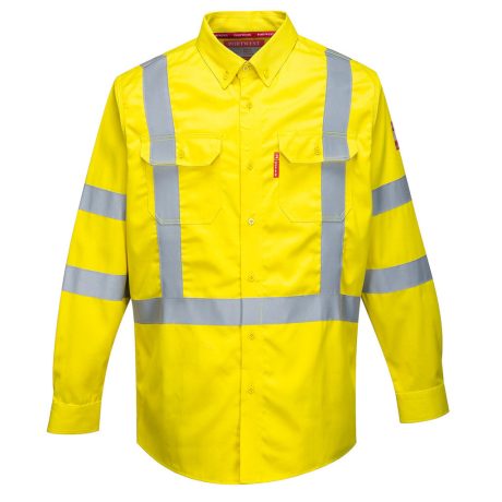 Portwest FR95 Bizflame Hi-Vis 88/12 lángálló ing sárga